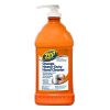 orange bottle of hand cleaner